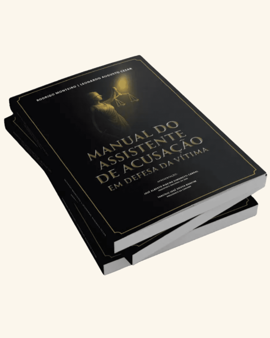 Exemplares do livro Manual do Assistente de Acusação — Em Defesa da Vítima